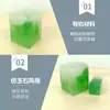 Sello cuadrado de jadeíta verde imitación especificaciones de tamaño completas todo tipo de material para sellos material de sello cuadrado de jadeíta verde imitación