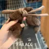 Faixa de Cabelo de Veludo Peludo Outono e Inverno Coreana Estilo Preguiçoso Elegante Laço Coelho Elástico de Rabo de Cavalo Acessórios de Cabelo Elásticos