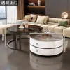 Mesa de Centro de Pizarra para Sala de Estar, Nuevo Modelo 2025, Apartamento Pequeño, Lujo Ligero, Moderno, Mesa de Centro de Gama Alta, Mesa Pequeña Moderna Simple