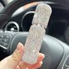 Botella pequeña de muestra de maquillaje con atomizador de viaje, con prensa al vacío, de 10 ml, con incrustaciones de diamantes, venta al por mayor
