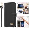 Adequado para Google Pixel9Pro Capa de Couro para Celular Transversal Bow Google 10Proxl Carteira Porta-Cartão Capa Protetora