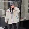 Cortavientos de cremallera de colores para niña, colección otoño 2026, estilo nuevo, chaqueta cortavientos casual estilo coreano para niños mayores, chaqueta infantil