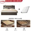 Cama cama de madera maciza 1.8m cama doble cama de dormitorio habitación de alquiler con cama suave 1.5m cama con almacenamiento 1.2m estructura de cama individual