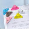 Clip de borde y esquina de color, simple, transparente, para documentos, triangular, para papel de prueba de estudiante, libro de datos, esquina, antivuelco, para oficina