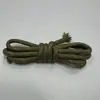 Cuerda Redonda de Poliéster con Patrón de Puntos de Colores de 5 mm Cordón para Sombrero de 5 mm Cuerda Tejida a Mano para DIY Cordón de Zapato Sombrero Pantalones Paracord