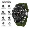 Sanda Reloj Digital Más Vendido Temu Reloj Juvenil Genial Multifuncional Hombres Luminoso Impermeable Casual Dropshipping