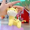 Lindo Bufanda Azul Marino Pato Peluche Colgante Llavero Decoración para Bolso de Pareja Muñeca Juguete Pequeño Juguete de Peluche