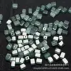 Esmeralda Natural Azul Água Grau A Alto Gelo 6mm Contas Cilindricas Atacado DIY Acessórios para Joias de Jade Pulseira Colar