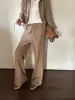 8704 Pantalones largos acampanados de cintura alta minimalistas Soul con efecto adelgazante y rejuvenecedor, pantalones casuales versátiles