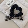 Pinza para el Cabello con Lazo Estampado de Leopardo, Goma para el Cabello para Mujeres, Nuevo Accesorio para el Cabello Hecho a Mano, Scrunchie con Personalidad Dulce y Genial