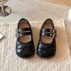 Otoño 2026 Nuevos Zapatos de Cuero de Moda para Niñas Estilo Coreano Princesa Suela Suave Punta Redonda Zapatos Infantiles Venta al por Mayor