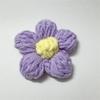 En stock, flor de hojaldre grande de 7 cm, tejida a mano a ganchillo, accesorios de flores de lana, accesorios de ropa DIY, accesorios para bolsos