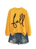 Otoño hola Amazon eBay sitio independiente casual simple cómoda sudadera de manga larga nueva para otoño e invierno de mujer