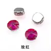 Cristal de Satélite de Venta Caliente, Cuatro Garras con Pedrería, Redondo con Agujeros, Estilo Cosido a Mano, Accesorios DIY para Ropa y Bolsos