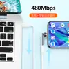 Adaptador Magnético Giratorio de 540 Grados Adaptador Typec Transmisión de Datos Carga Rápida de 3A Adaptador de Cable Magnético para Teléfono Móvil