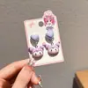 Brincos de Clipe Kuromi Infantis para Meninas, Novo Design de Desenho Animado, Brincos sem Dor, Acessórios de Joias Fofos