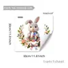 Variedad de Huevos de Flores Simples Creativos Conejo Lazo Pegatinas para Ventana Dormitorio Sala de Estar Decoración de Fondo Pegatinas Electrostáticas para Vidrio