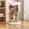 Balde de armazenamento de bonecas de grande capacidade para guardar bonecas, bichos de pelúcia, brinquedos, caixa de armazenamento transparente para bichos de pelúcia, artefato de armazenamento