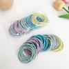 Anel de Cabelo Espiral Colorido Novo Estilo Corda de Cabelo Fresca Estilo Coreano Corda de Cabelo Básica Elástico Simples