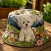 Colección de sitios web independientes transfronterizos nuevos de 2026: Sombrero de pescador y sombrero para el sol versátiles de arcoíris con estampado digital 3D y bordado acolchado, aptos para hombres y mujeres