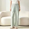 Novas calças de pijama térmicas femininas de outono, tecido escovado dupla face, adequadas para usar ao ar livre, estampa de desenho animado, calças de casa, calças compridas casuais
