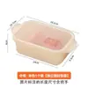 Caja para conservar alimentos fresca rectangular gruesa para calentar en microondas lonchera para llevar caja transparente de almacenamiento para refrigerador