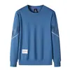 Conjunto de Ocio Deportivo para Hombre Primavera y Otoño Jóvenes y de Mediana Edad Chaqueta Cardigan de Manga Larga con Cuello Vertical Suéter de Cuello Redondo Conjunto de Tres Piezas Moderno