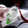 Estilo Chinês Vinte e Quatro Termos Solares Veio de Folha Marcador de Página Folha Real DIY Presente Criativo Material Escolar Papelaria Artesanal