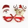 Gafas Navideñas de Venta Caliente Transfronterizas Dibujos Animados Decoraciones Navideñas 3D Monturas de Gafas para Adultos y Niños Disfraces Festivos