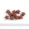 Estrela de Cinco Pontas Luminous Colorida com Furo Reto Contas de Estrela DIY Corrente de Celular Pulseira Argola para Pendurar Joias Acessórios