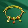 Llegada Nueva 2025 Festival del Bote del Dragón Cuerda de Colores Tejida a Mano Cuerda de Mano Regalo Pulsera para Niños Pulsera de Buena Suerte para Adultos Ajustable
