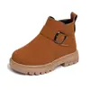 Botas de Algodón para Niñas 2026 Nuevas Botas Cortas de Invierno para Niños Zapatos Cómodos de Suela Suave Botas para Niños Botas de Algodón con Forro de Felpa para Niños Mayores
