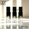 En Stock Gorra Negra Degradado Negro Botella Cuadrada Tubo de Brillo de Labios Tubo de Plástico Vacío Material de Empaque