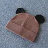 Chapéu de Bebê para Primavera, Outono e Inverno Chapéu de Bebê do Mickey Chapéu de Tricô com Orelhas do Mickey Mouse Camada Dupla Quente Formato de Animal