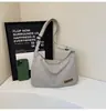 Bolsa de Lona de Nylon Casual de Gran Capacidad para Mujer, Bolso de Hombro Casual para Estudiante, Ropa de Clase y Trabajo, Bolso Tote Ligero Cruzado