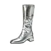 Zapatos de baile suministro y entrega transfronteriza AliExpress, zapatos de mujer de tacón medio y caña alta para otoño e invierno, botas de talla grande 168-31-1