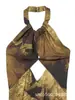 Comercio exterior transfronterizo verano nuevo estilo europeo y americano retro moda sexy chica caliente estampado vestido de cuello halter 9046838