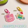 Pingente de Urso Japonês Fofo de Amor Pingente de Joia para Mochila Escolar Pingente de Chaveiro Dupla Face Tendência Ins para Meninas