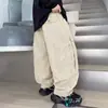 Pantalones de trabajo para niños 2026 estilo nuevo, colección de primavera para niños mayores, pantalones rectos geniales y elegantes para street dance, colección de primavera y otoño, modernos para niños