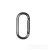 Anillo de conexión de hebilla de liberación rápida de aleación de aluminio de color sólido Gancho externo tipo riel para mochila Gancho ovalado Mosquetón al por mayor