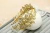 2019 Nueva Diadema de Perlas Estilo Barroco Dorado Hoja Tocados de Novia Accesorios de Boda Diadema Venta al por Mayor