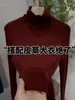 Camiseta de Cuello Alto de Manga Larga Cálida de Terciopelo Plus de Alta Calidad, Alta Elasticidad, Capa Base Interior para Mujer, Nueva Versátil Adelgazante Otoño/Invierno 2026