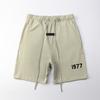 5 Colores Nuevo Niebla Multilínea Essentialszone Temporada 7 1977 Casual Holgado Terciopelo Moda Marca Pantalones Cortos para Hombre