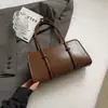 Bolso de Hombro Retro de Gran Capacidad Estilo Coreano para Mujer, Nuevo Estilo Otoño, Bolso Sencillo y Moderno para Debajo del Brazo, Bolso de Mano para Viajes al Trabajo al por Mayor