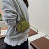 Bolso Mini Mate de Moda y Alta Gama para Mujer, Nuevo Otoño 2025 Bolso de Hombro Cruzado Vintage