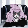 KT gato coolomi manta de franela manta para siesta en el sofá franela impresa Sanrio manta para aire acondicionado Amazon