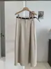 Falda Midi KEKEZOON para Mujer Otoño Nuevo Estilo Versión Coreana Cintura Alta Falda Larga Cubre Caderas Falda Línea A 8636
