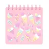 Libro de espiral de helado cuaderno de hojas sueltas para estudiante cuaderno de PCV cuaderno estilo simple