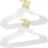 Cabides de Plástico Estilo Ins Transfronteiriço para Uso Doméstico, Transparentes, Não Marcam, Anti-Marca de Ombro, Estilo Fada de Cristal, Cabides de Luxo Leve