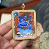 Gran Venta Tíbet Nepal Puro Pintado a Mano Thangka Yama Tenga Núcleo de Tarjeta 4*5